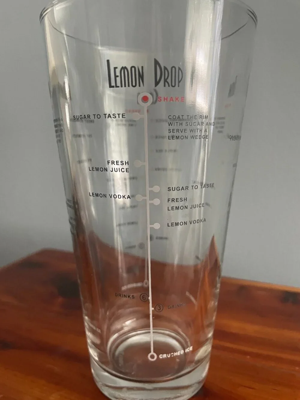 Libbey Glass Cocktail Mixing Shaker Recipes Dratuff Barware Manhattan Martini